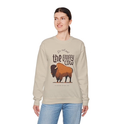 Do Not Pet the Fluffy Cow - Unisex Crewneck Sweatshirt