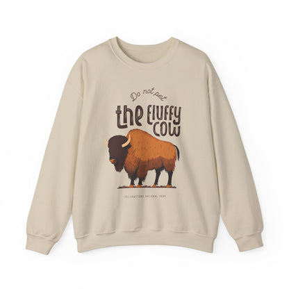 Do Not Pet the Fluffy Cow - Unisex Crewneck Sweatshirt