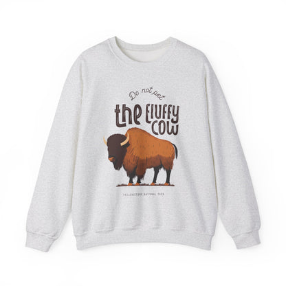 Do Not Pet the Fluffy Cow - Unisex Crewneck Sweatshirt