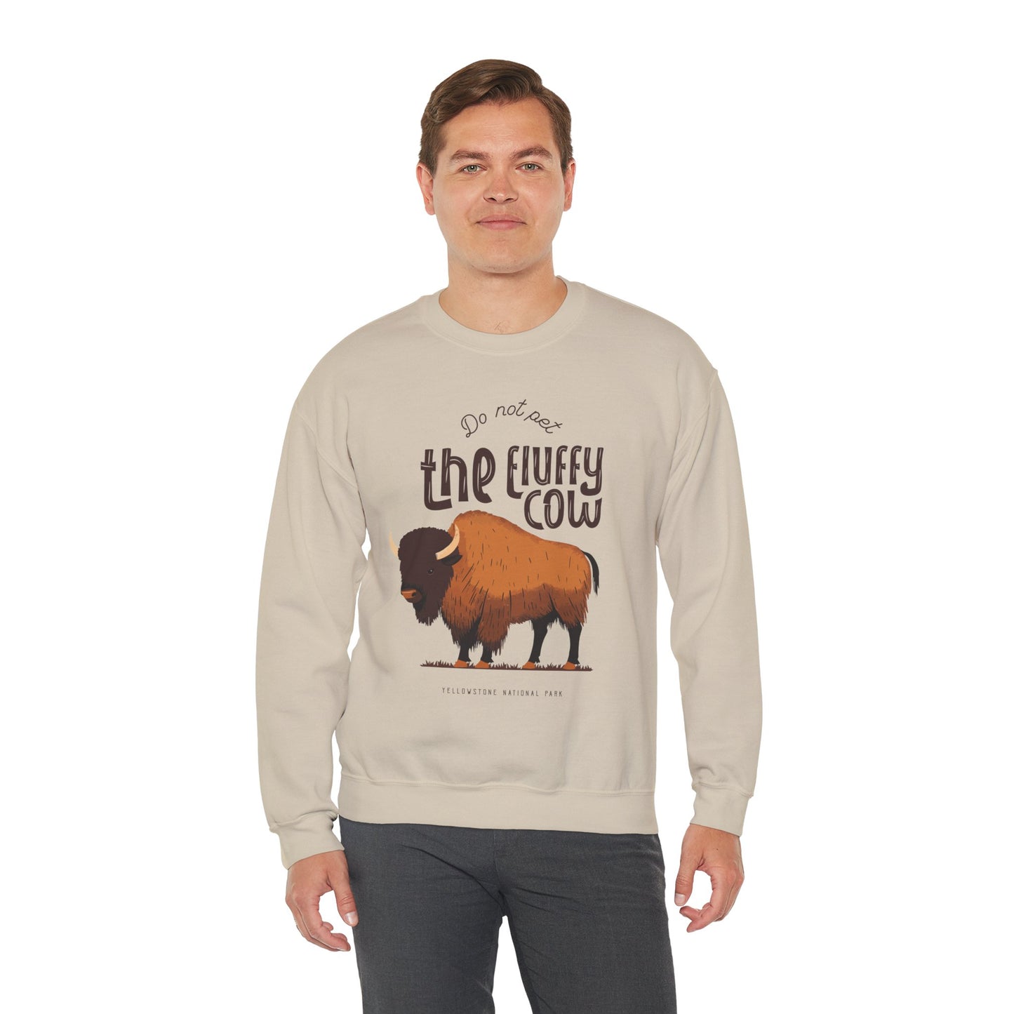 Do Not Pet the Fluffy Cow - Unisex Crewneck Sweatshirt